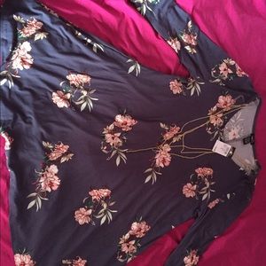 Floral long sleeve top